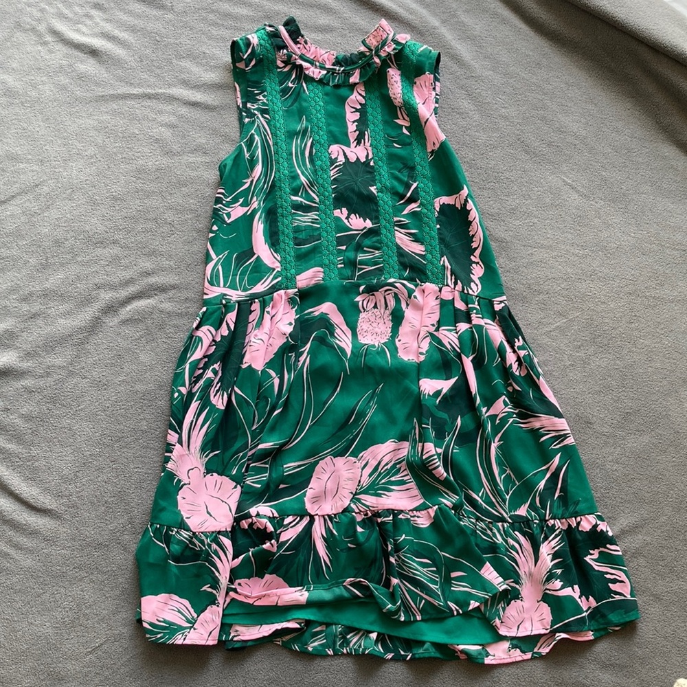 Aritzia Sunday Best Pink/Green Sundress XXS